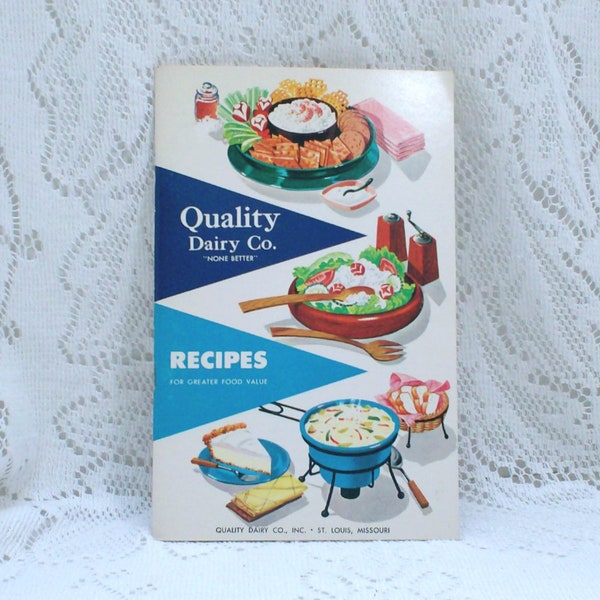 Quality Dairy Co. Inc. St Louis Missouri Recipe Booklet, 1957