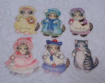 Kitty Cucumber Gift Tags, Set of Six