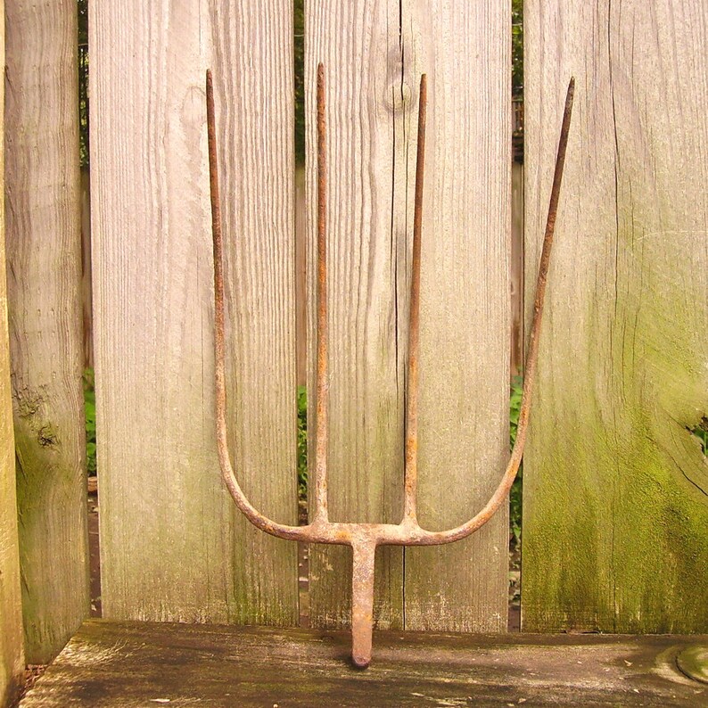 Vintage Iron Pitchfork Head, Primitive Hay Fork Etsy Ireland