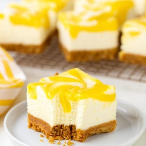 MIGLIORE RICETTA per barrette di cheesecake al limone senza cottura / Dessert estivo facile / Dolcetto cremoso agli agrumi / Scarica la ricetta digitale