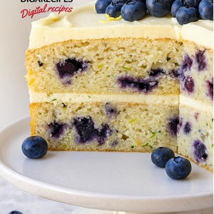 Lemon Blueberry Cake Recipe: Moist Summer Dessert (Printable PDF Download)