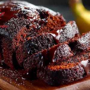 BEST RECIPE For Chocolate Banana Bread – Moist & Fudgy Loaf | Instant Digital Download | Printable Baking Recipe PDF