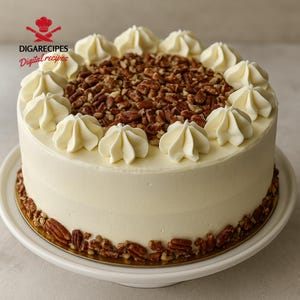 BEST RECIPE For Quick Italian Cream Cake | Instant Download | Printable Dessert Recipe PDF