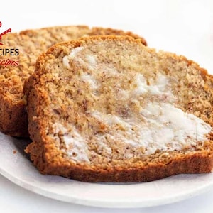 Beste recept voor bananenbrood | Super vochtig en gemakkelijk brood | Thuis in bakkerijstijl | Afdrukbare pdf | Direct downloaden | Afdrukbare digitale recepten