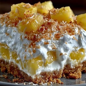MIGLIORE RICETTA per la torta paradiso tropicale all'ananas - Dessert estivo senza cottura / Download digitale istantaneo / Scheda ricetta stampabile in PDF