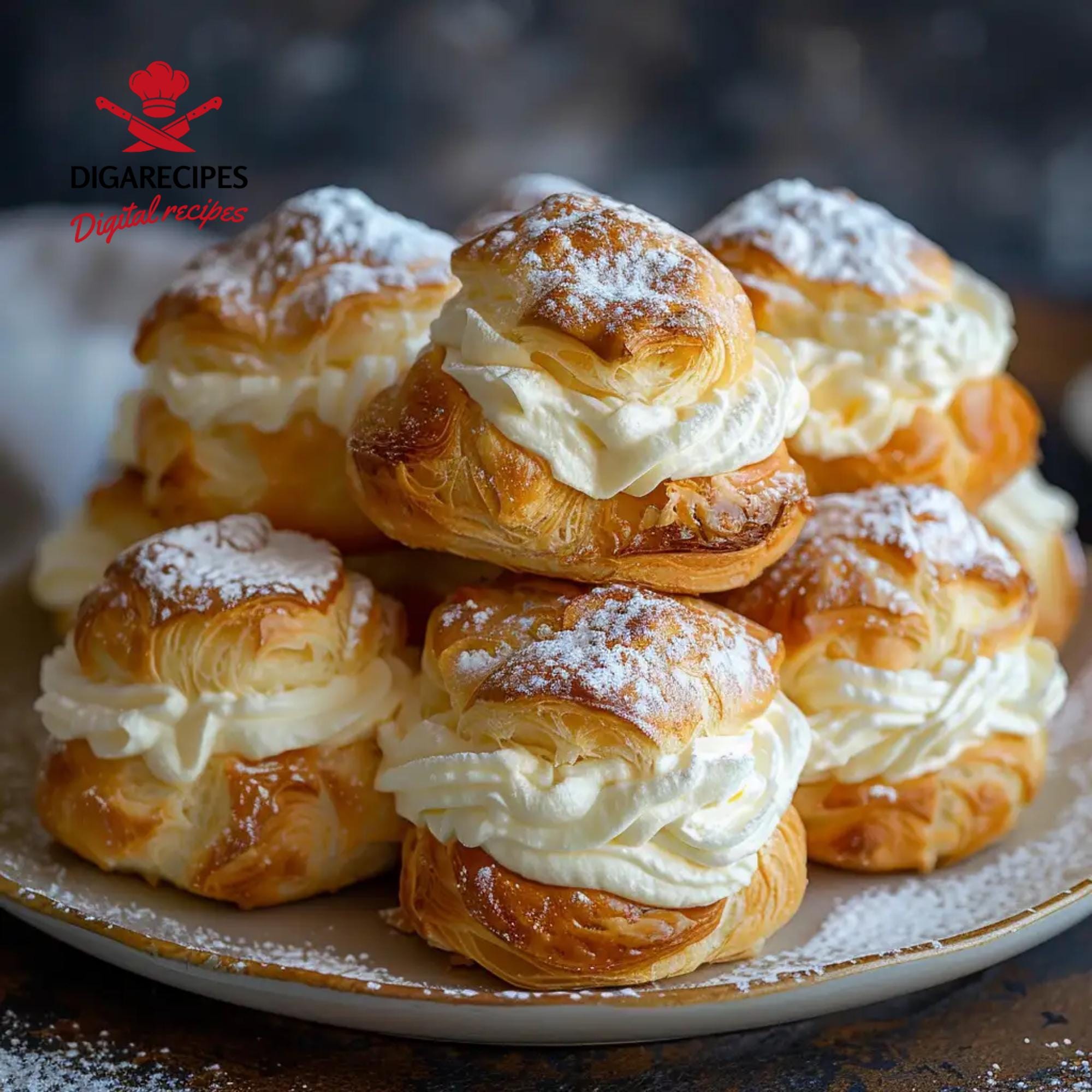 Best Recipe for Easy Homemade Cream Puffs | Classic French Pastry Made Simple | Printable Recipe PDF | Instant Download