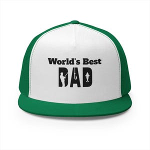 Embroidered Dad Cap, World&#39;s Best Dad Hat, Mens Trucker Baseball Cap, Father&#39;s Day Gift, Casual Style, Dad Gift for Dads
