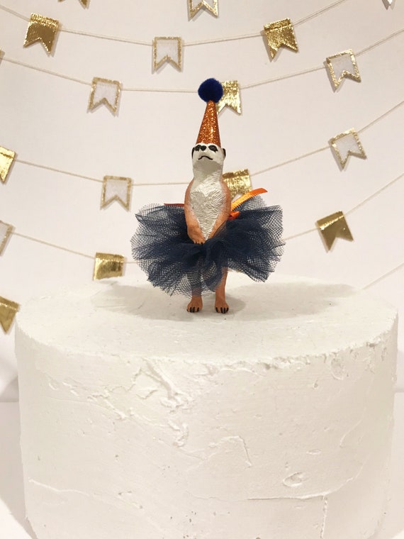 Meerkat Birthday Party Cake Topper, Wildlife Cake Topper 
