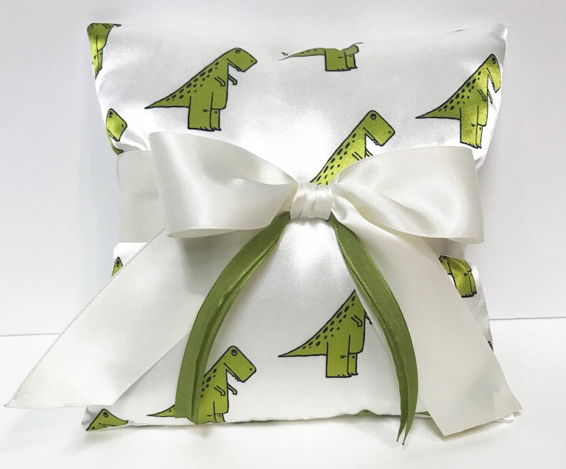 dino pillow ring pillow Dinosaur ring bearer pillow Dinosaur wedding dino ring bearer pillow Dinosaur Wedding Ring Pillow Trex Wedding