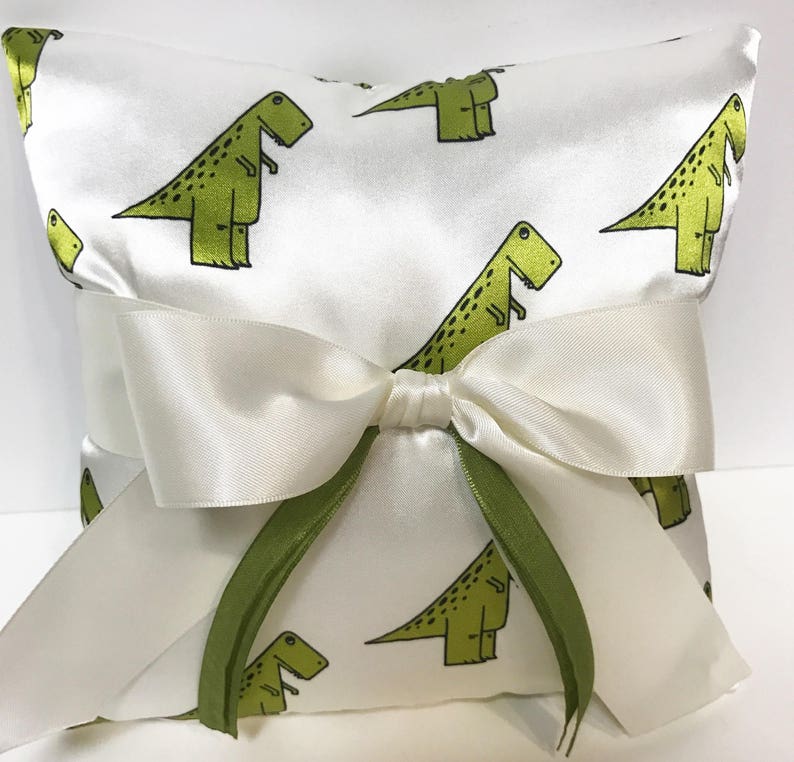 dino pillow ring pillow Dinosaur ring bearer pillow Dinosaur wedding dino ring bearer pillow Dinosaur Wedding Ring Pillow Trex Wedding