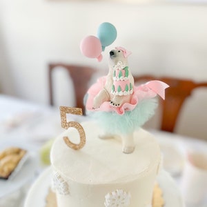 Princess Polar Bear Cake Topper, Ballerina Polar Bear Cake Topper, Animal Cake Topper, Polar Bear Birthday, Polar Bear, Bear Cake Topper