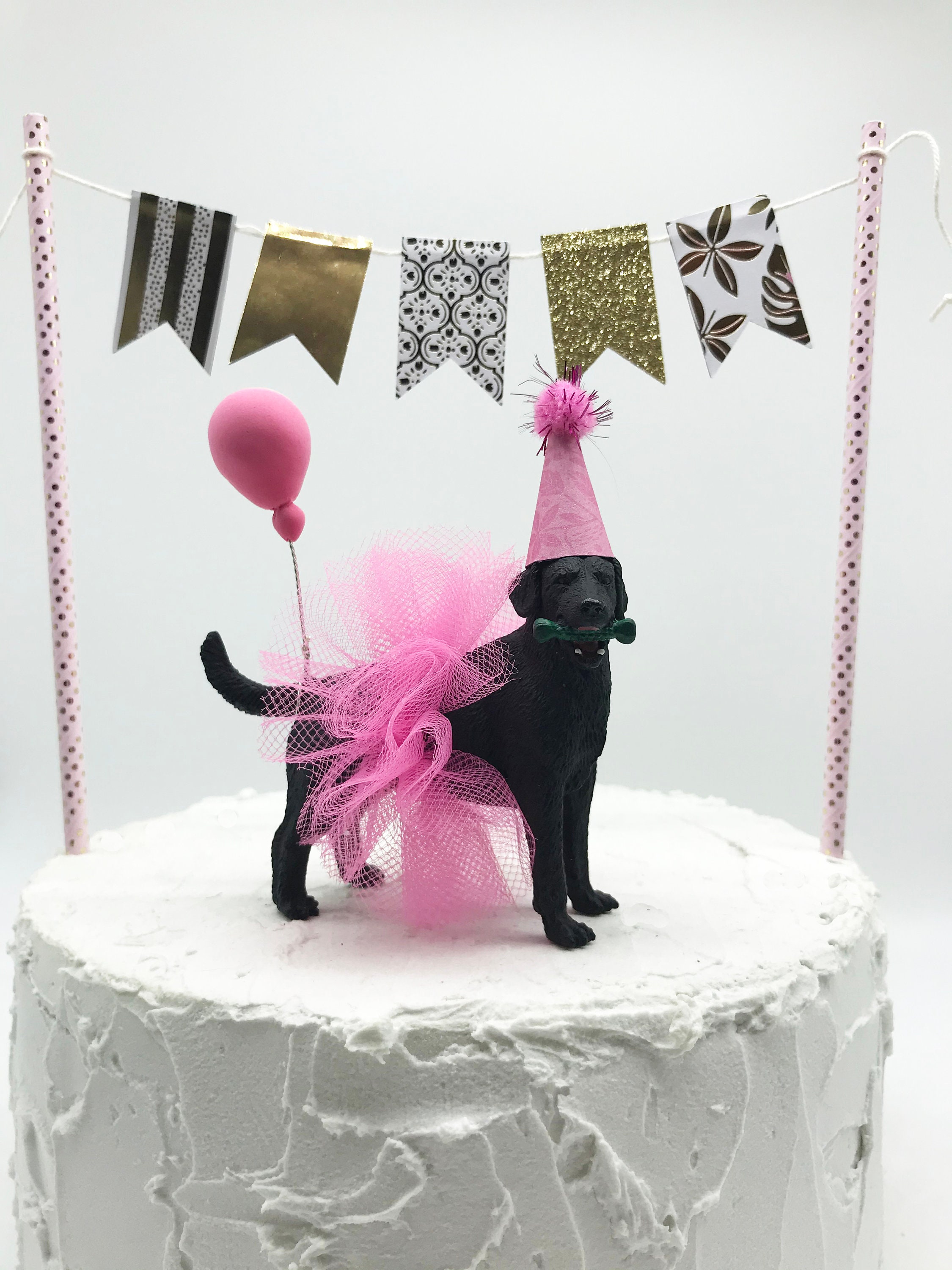 Animal Cake Topper Dog party Birthday cake topper Bulldog | Etsy