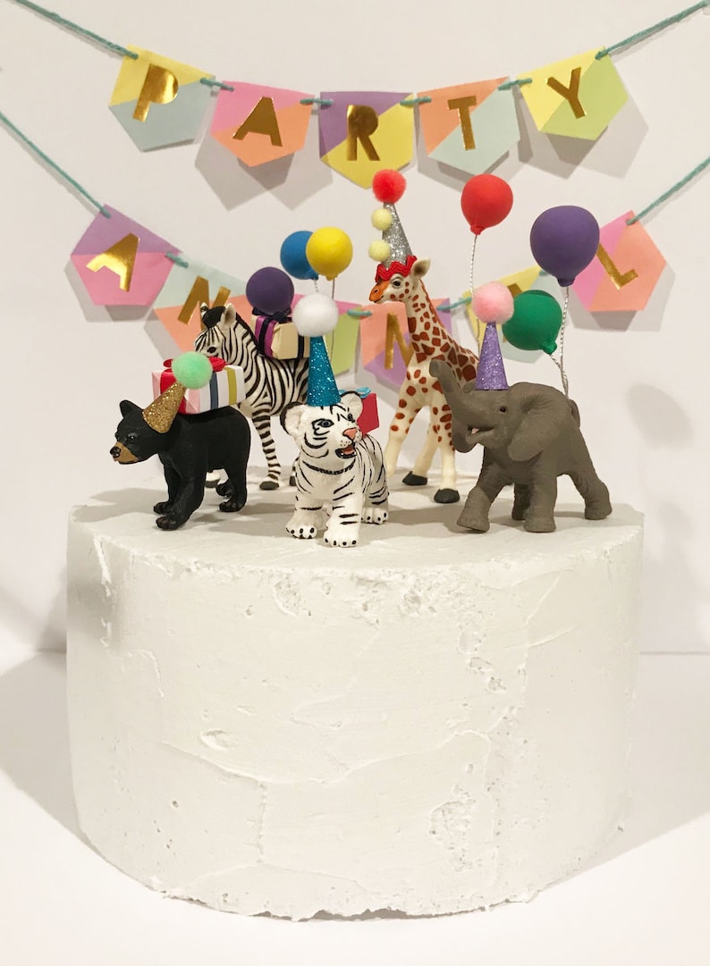 Party Animal Cake Toppers
 Safari Party Animal Cake Toppper Zoo Cake Topper Circus Cake Etsy