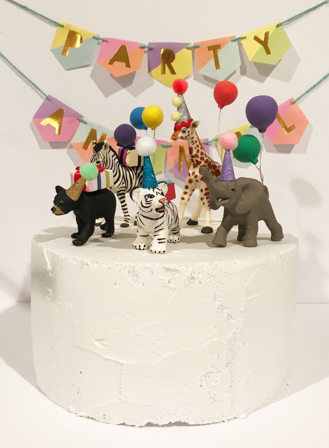 Safari Party Animal Cake Toppper Zoo Cake Topper Circus Cake - Etsy