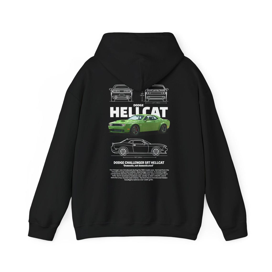 Hellcat Men’s Black Hoodie - Mason main image 1
