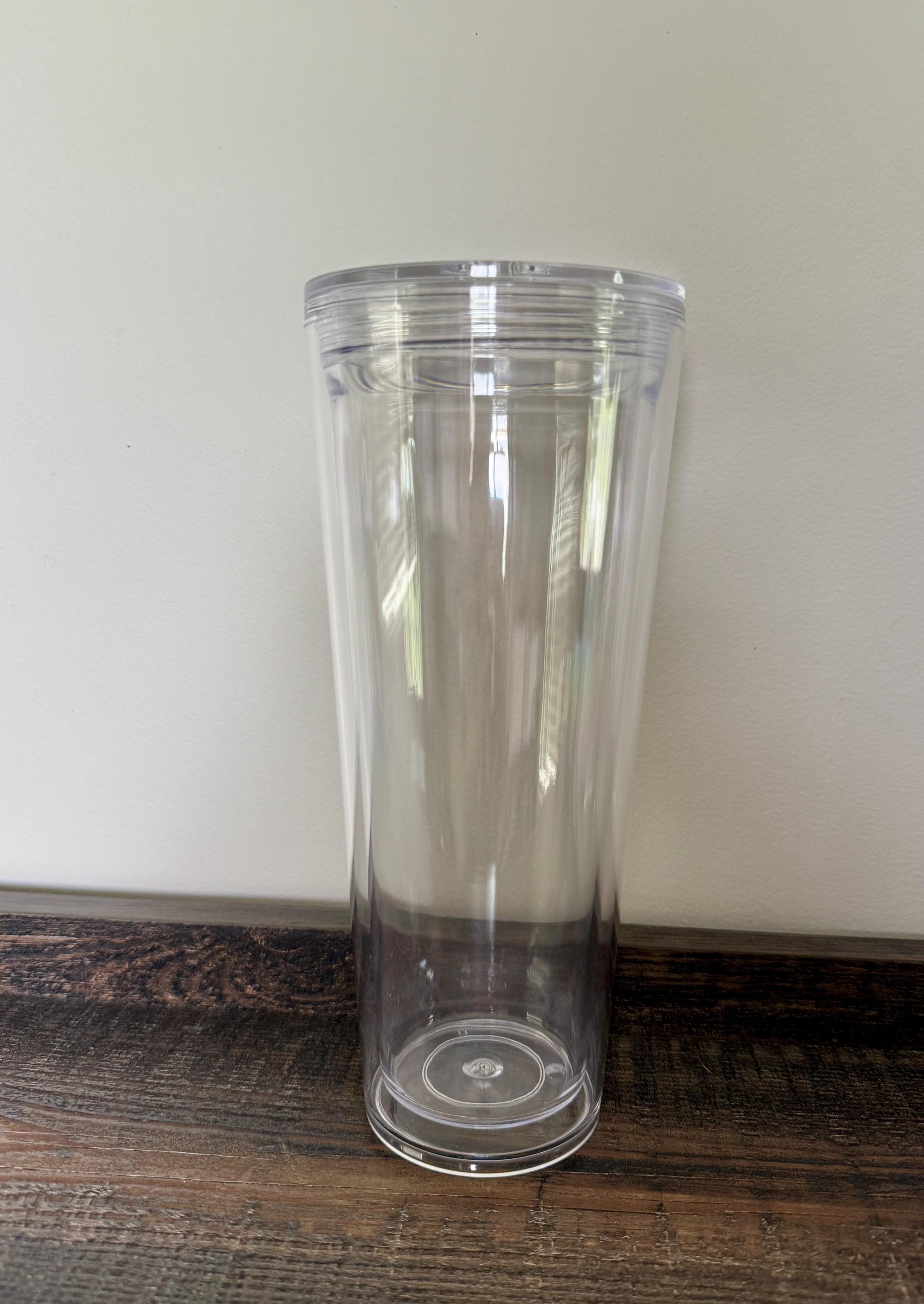 Custom 24oz Acrylic w/ Clear Lid Snow Globe Tumbler Available w/ Glitter, Milky, or Drip solution! More info in "Start Here" section.