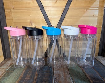 Custom Kids 10oz Plastic Snow Globe Cup (multiple colors). Available with Glitter/Milky/or Drip solution! More info in &quot;Start Here&quot; section.