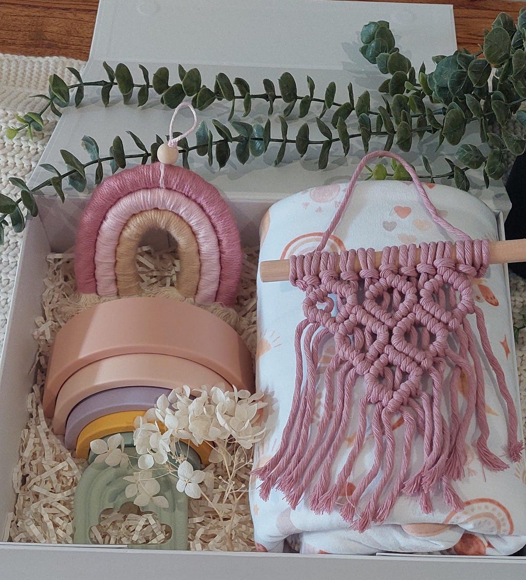 Rainbow Baby Girl Hamper Gift Box - Etsy
