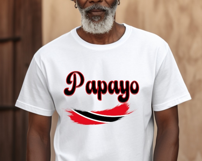 Featured listing image: Trinidad and Tobago T-Shirt, PAPAYO, Trinidad Slang, Caribbean Culture, Trini Posse