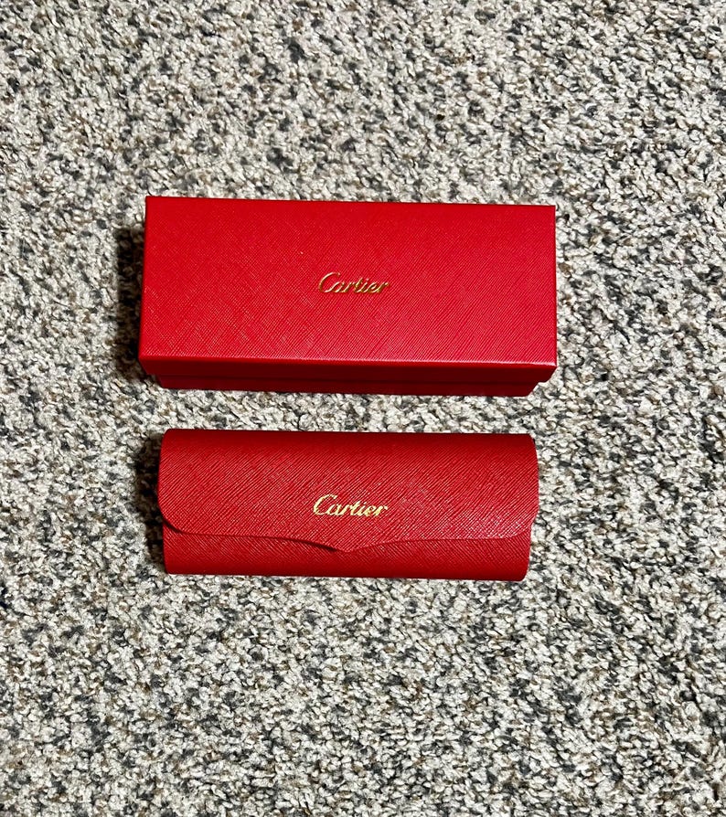 Cartier Rimless Eyeglasses: Vintage Black and Gold - Etsy