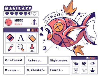 Koikingu status condition SVG PNG (Digital Download)