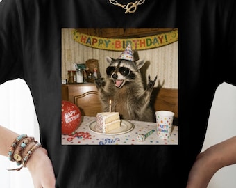 Funny Raccoon Birthday Shirt | Cute Raccoon Gift Tee
