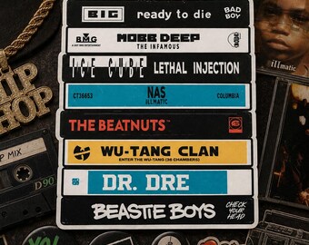 90s Hip Hop Cassette SVG | Retro Music Clipart for Crafts