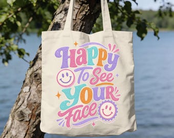 Happy To See Your Face PNG | Funny Back to School Teacher Design