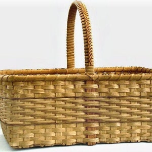Digital Download, Instructions to Weave the Twill Banded Market Basket, Pattern