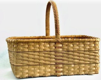 Digital Download, Instructions to Weave the Twill Banded Market Basket, Pattern
