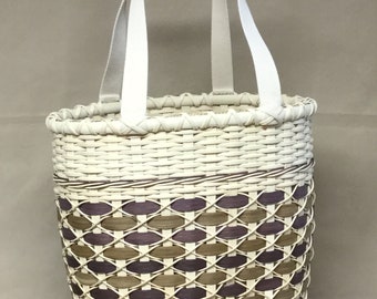 Digital Download, Instructions to Weave the "Hot Chocolate" Tote Basket, Pattern