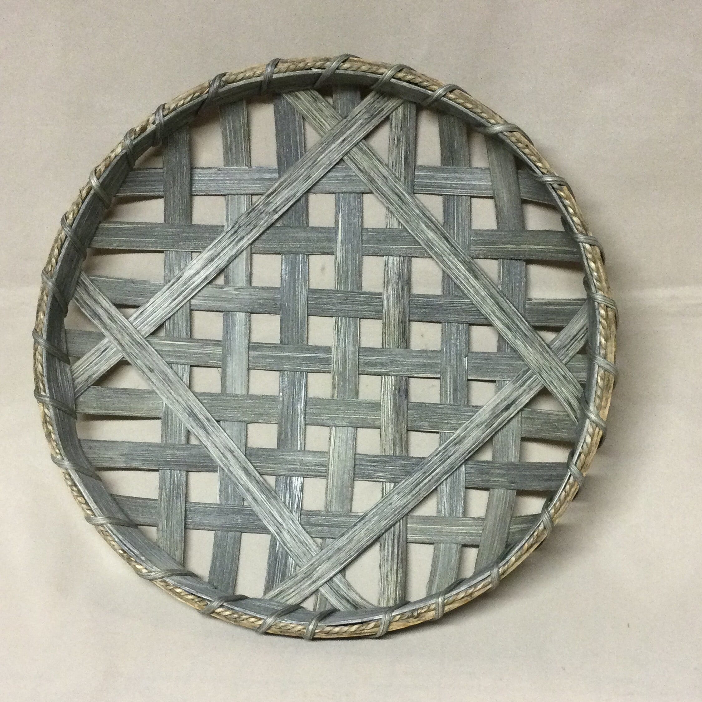 round tobacco basket decor Round Tobacco Basket