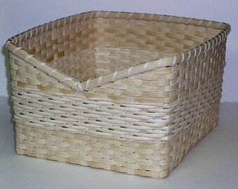 Digital Download, Instructions to Weave the Large Shelf Basket, Pattern