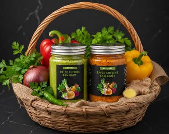 Good Taste Cooking Spice – Natural Spice Paste, Green & Red | Homemade | Gift Box