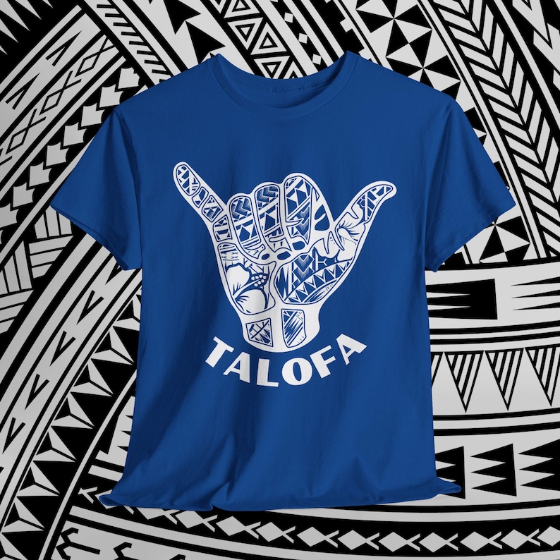Samoan Talofa Shaka T-shirt: Polynesian Tribal Tattoo Design - Etsy