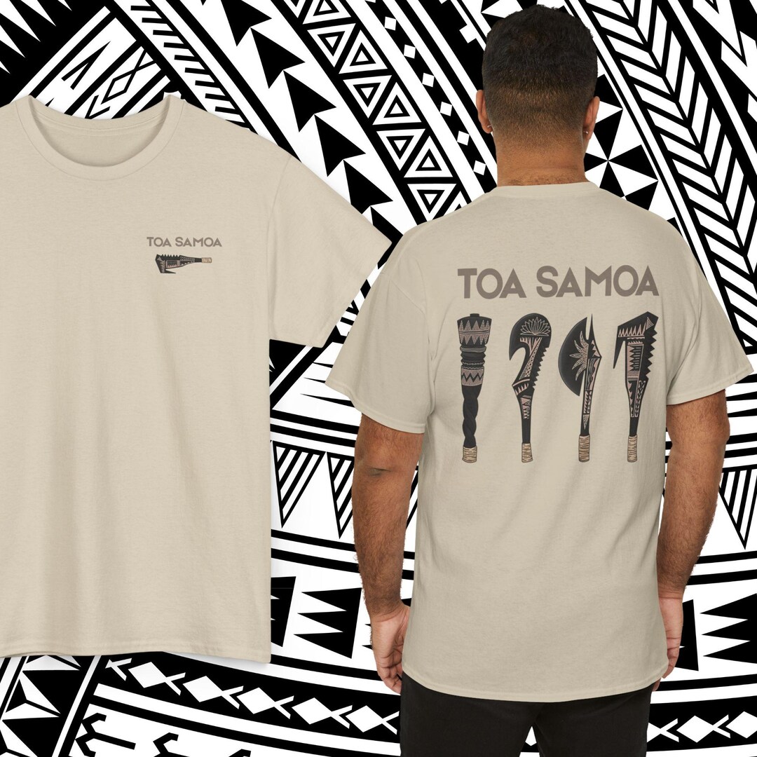 Toa Samoa Backpack Samoan Warrior (toa Samoa) T-shirt, Pacific Islander Graphic Shirt ...
