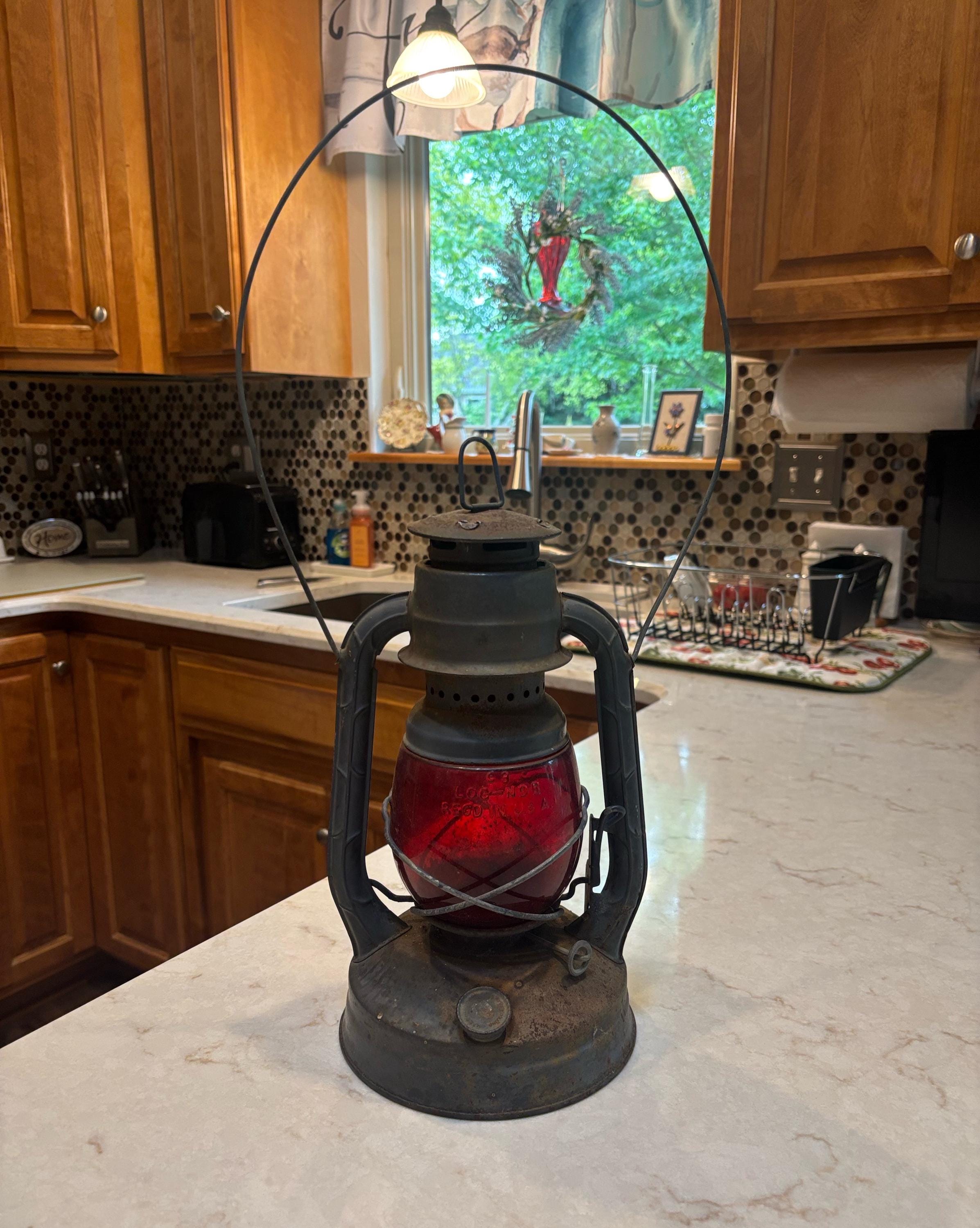 DIETZ Little Wizard 赤グローブ レイルロードランタン USA Red and
