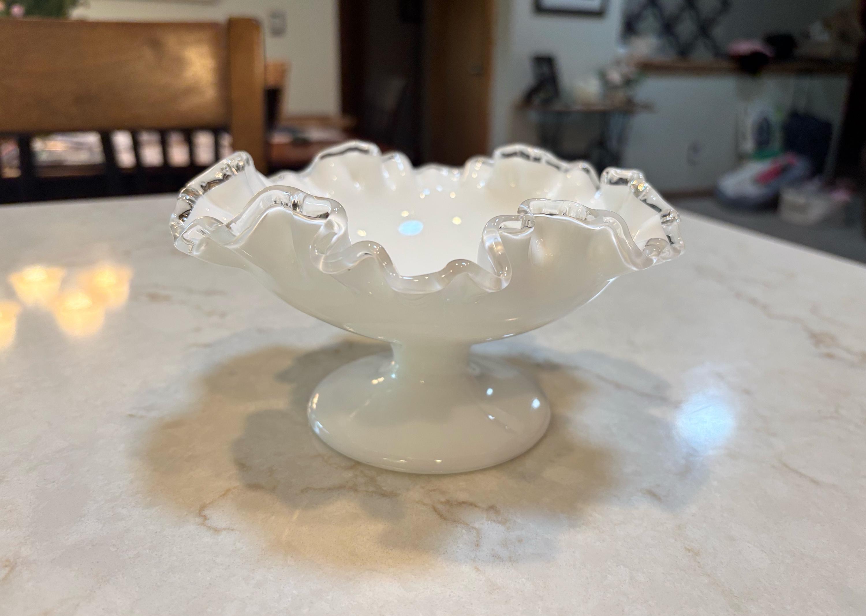 Clear Edge Fenton - Etsy