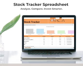 Hoja de cálculo de seguimiento de acciones / Plantilla de análisis de inversiones / Seguimiento financiero de Excel y Google Sheets