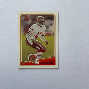 1988 Topps #53 Dana McLemore CB-PR Punt Return Stats San Francisco 49ers Card