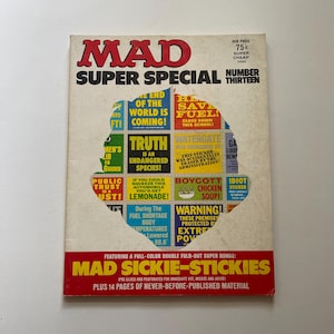 Mad Super Special #13 1969 Mad Sickie-Stickies Comic Book