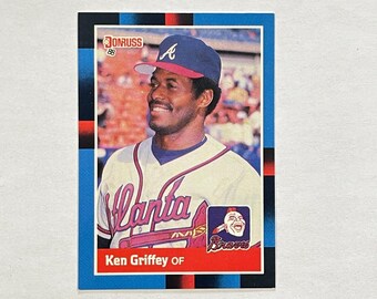 1988 Donruss #202 Ken Griffey Atlanta Braves Card
