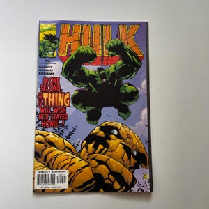 Hulk #9 1999 In One Second The Thing Will Wish He&#39;d Stayed Home Comic Book