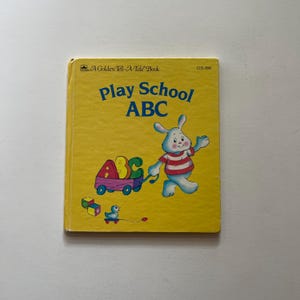 Play School ABC Vintage Nursery Book by Golden Tell-A-Tale, 1985