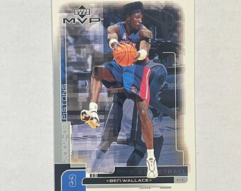 Tarjeta Upper Deck MVP n.° 49 de Ben Wallace de los Detroit Pistons (2002)