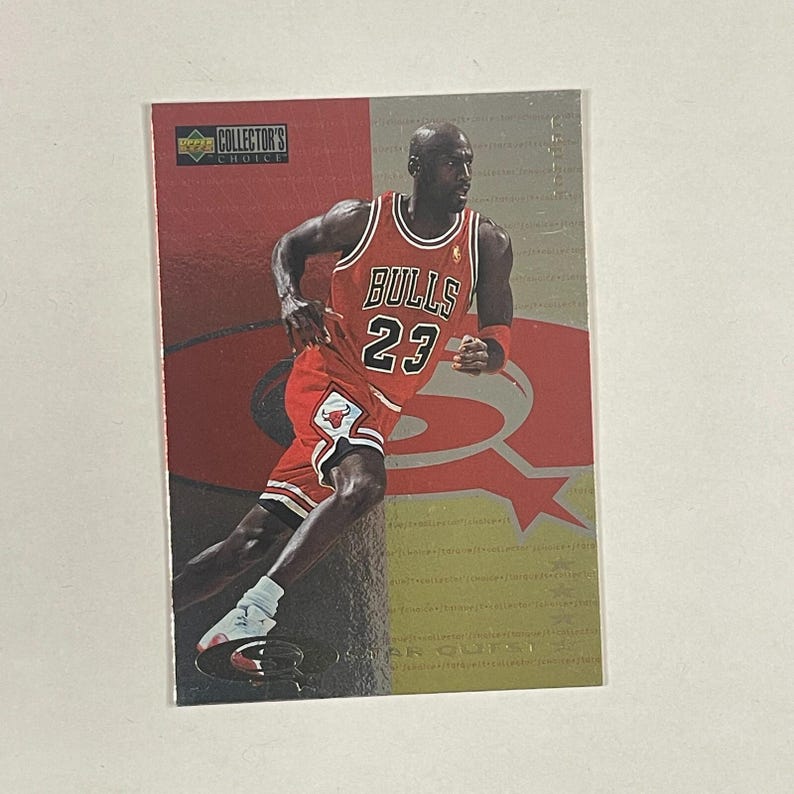 1997-98 Upper Deck Collectors Choice Starquest #SQ83 Michael Jordan Bulls Card image 1