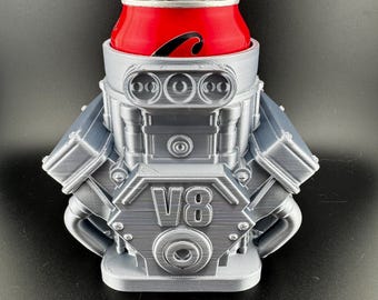 V8 Engine Can Holder - Coozie   - Car Enthusiast Gift”