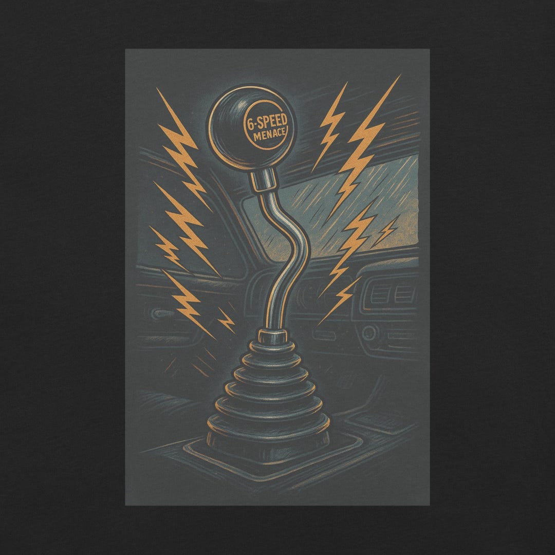 6-speed Menace Shifter T-shirt - Vintage Hot Rod Rockabilly Tee - Etsy