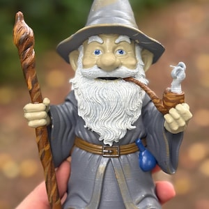 Gandalf trädgårdstomten, trädgårdstomte, gräsmattedekor, trädgårdskonst, heminredning, trädgårdsdekor, fars dag-present, födelsedagspresent, Sagan om ringen