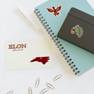 Elon University Sticker Sheets, College Decor, Student Gifts, Academic Accessories, Elon North Carolina, Unique Stickers image 4